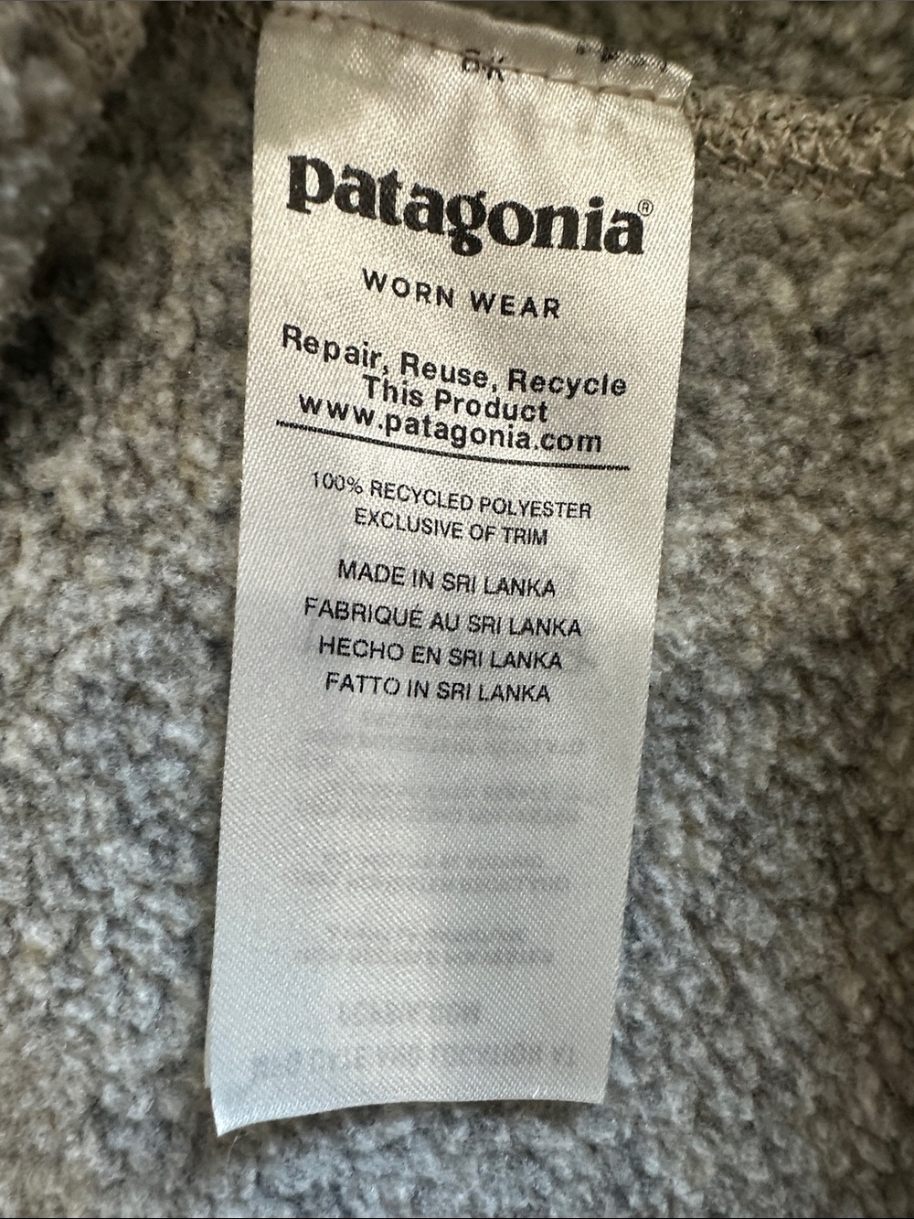 Patagonia Gray 1/4 Zip Better Sweater Pullover - Picture 9 of 15